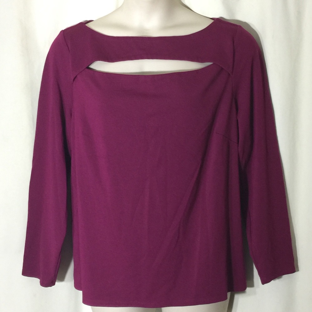 Eloquii purple cut our front blouse size 24